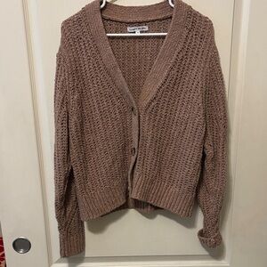 Elizabeth James Dusty Rose Knit Cardigan